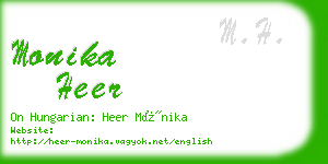 monika heer business card